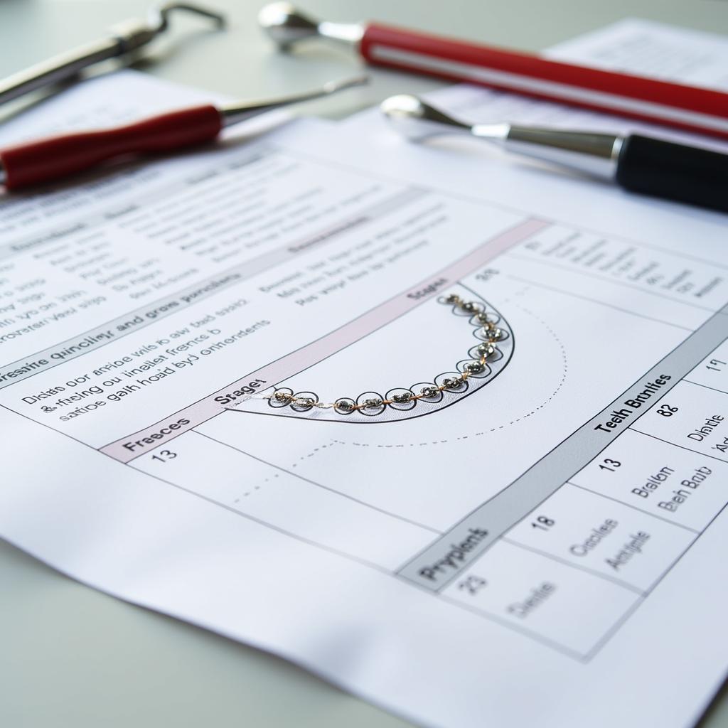 Example of a Braces Chart