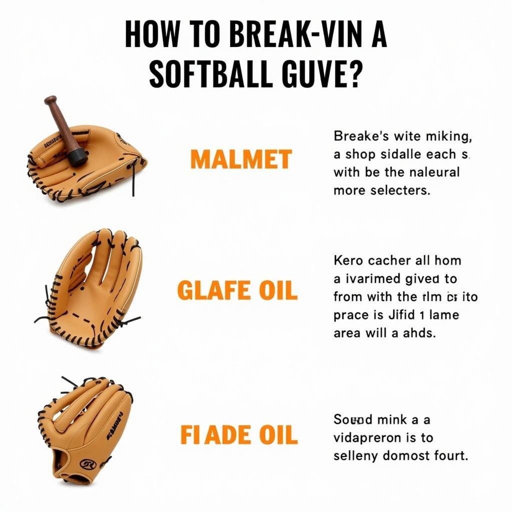 Steps to Break in a Softball Glove