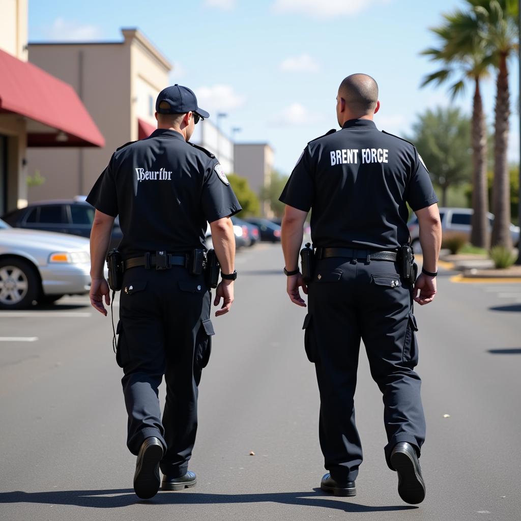 Brent Force Security Officers Patrolling