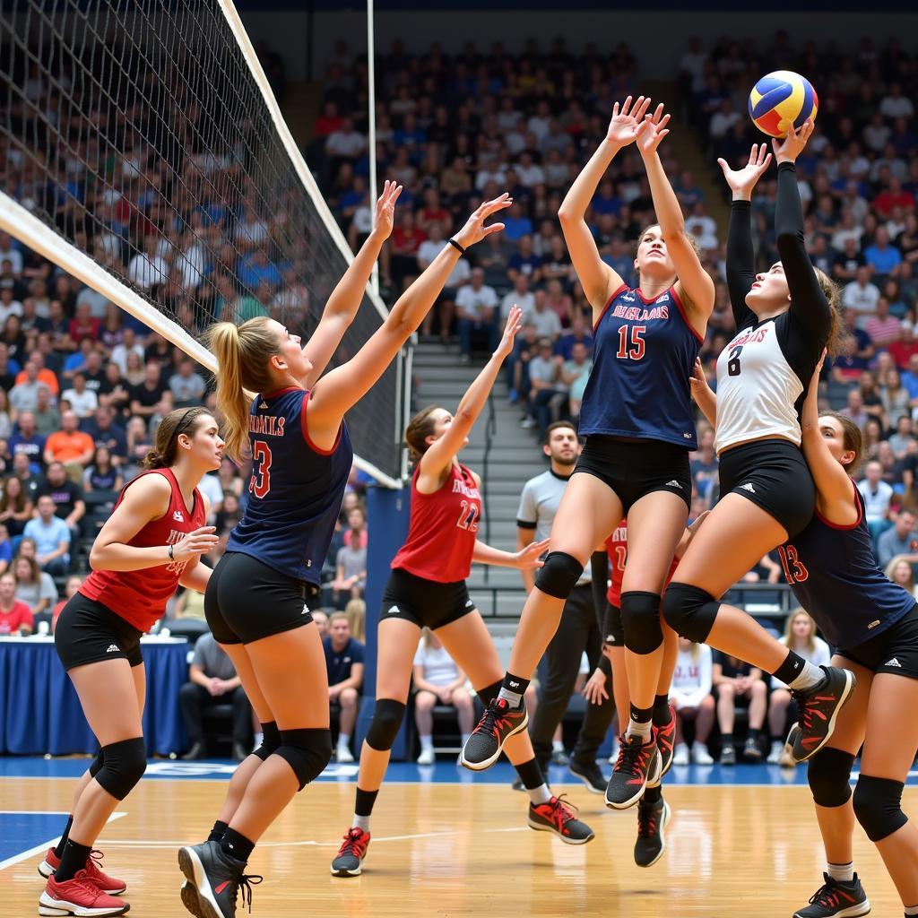 Brew City Battle Volleyball players in action