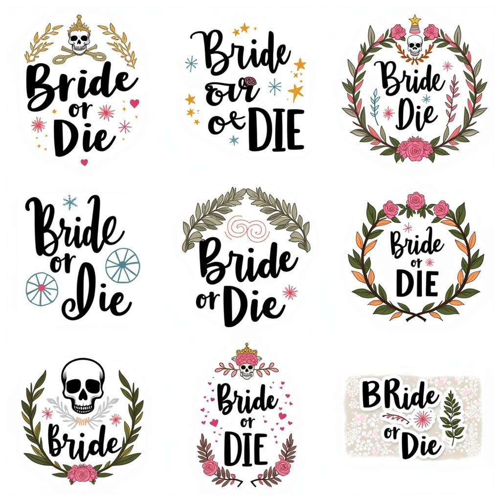 Bride or Die SVG Design Examples