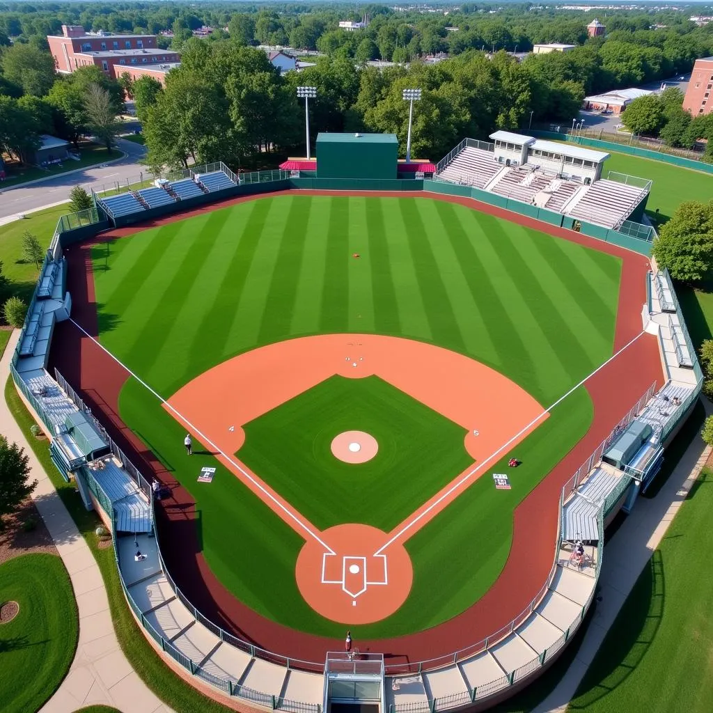 Aerial View of Brother Rice Baseball Field