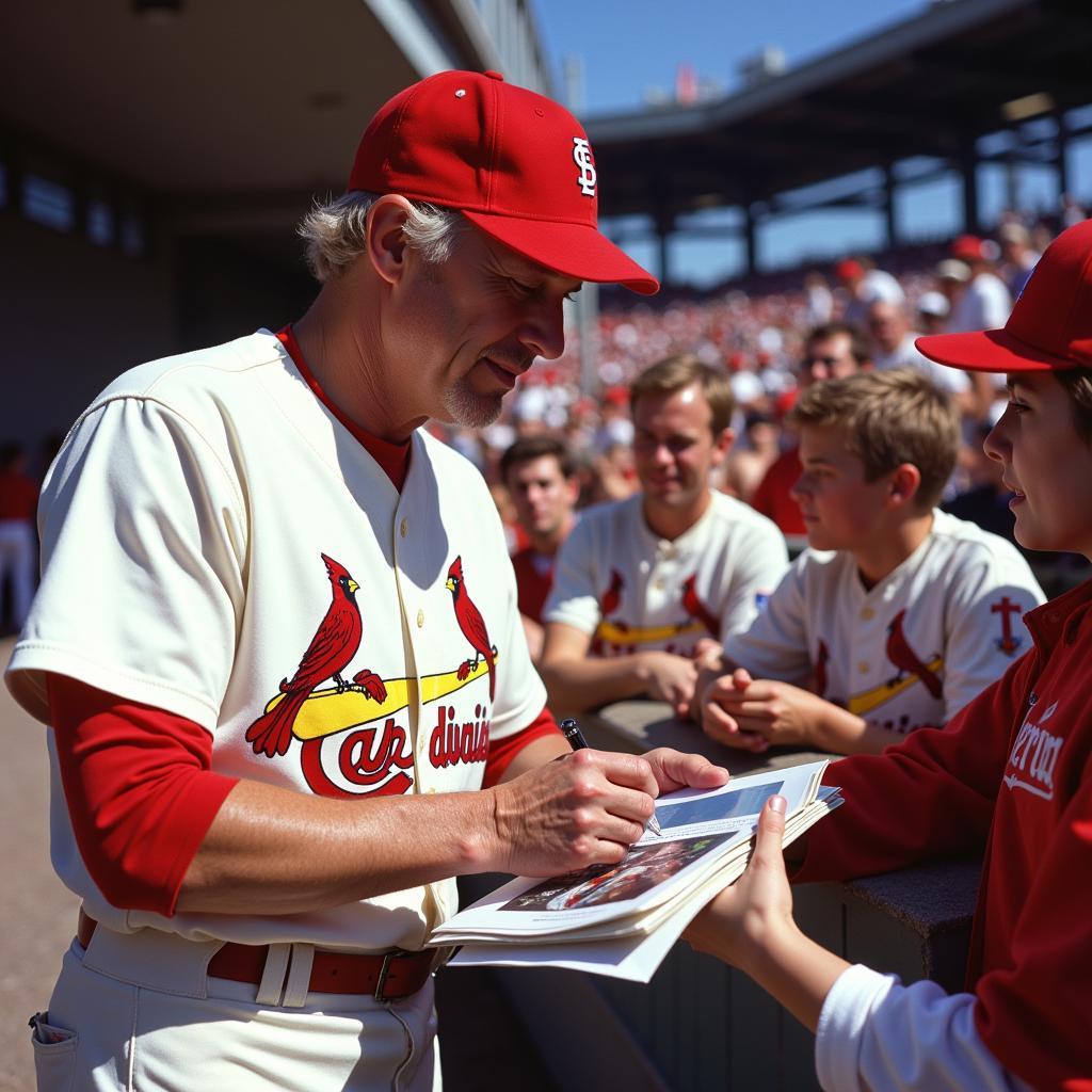 Bruce Sutter autographed photo in a St. Louis Cardinals uniform