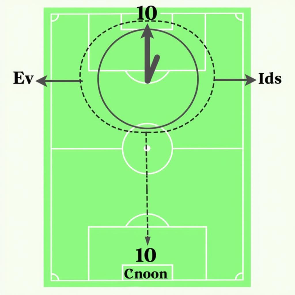 Football pitch with Bruins clock overlay