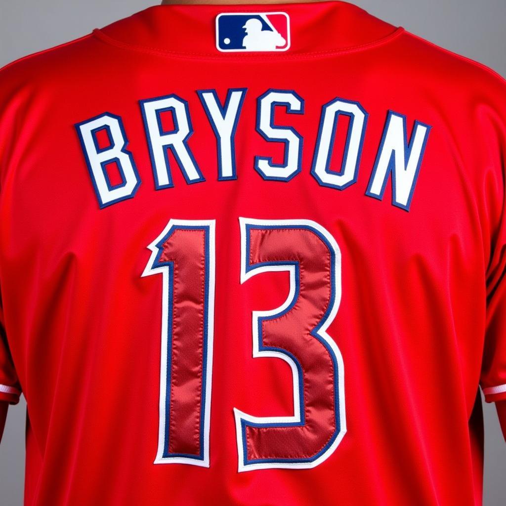 Bryson Stott red jersey closeup