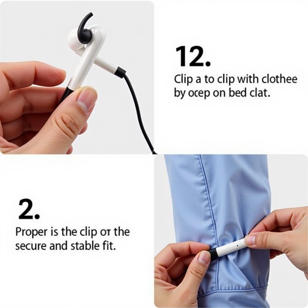 Correct Placement of Bud Clips on Earbuds