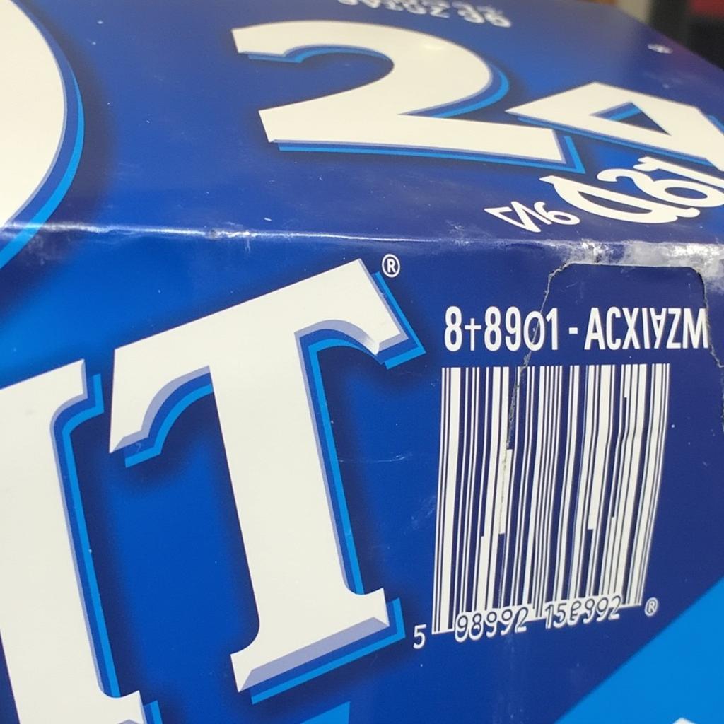 Bud Light 24 Pack with Barcode on Side