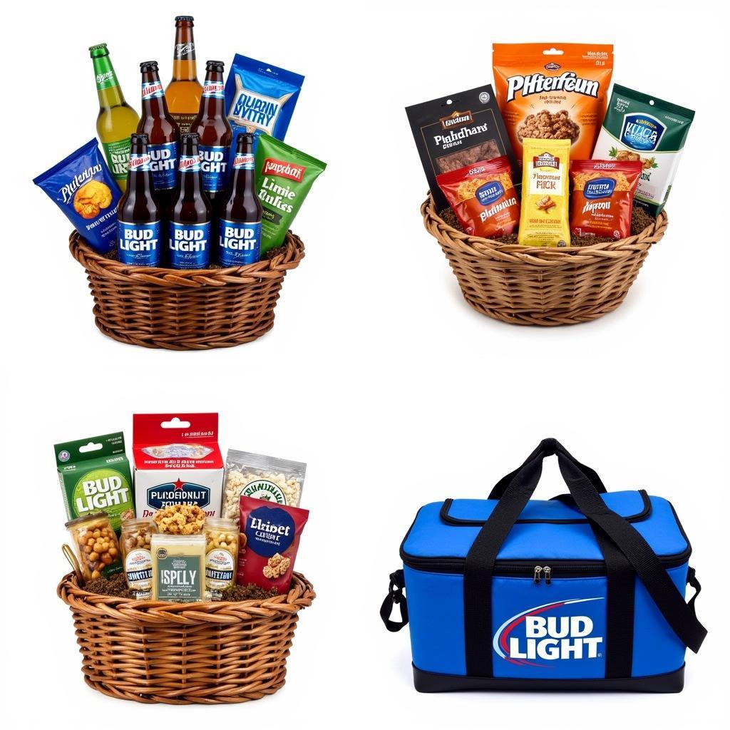 Bud Light Gift Basket Ideas with Snacks and Accessories