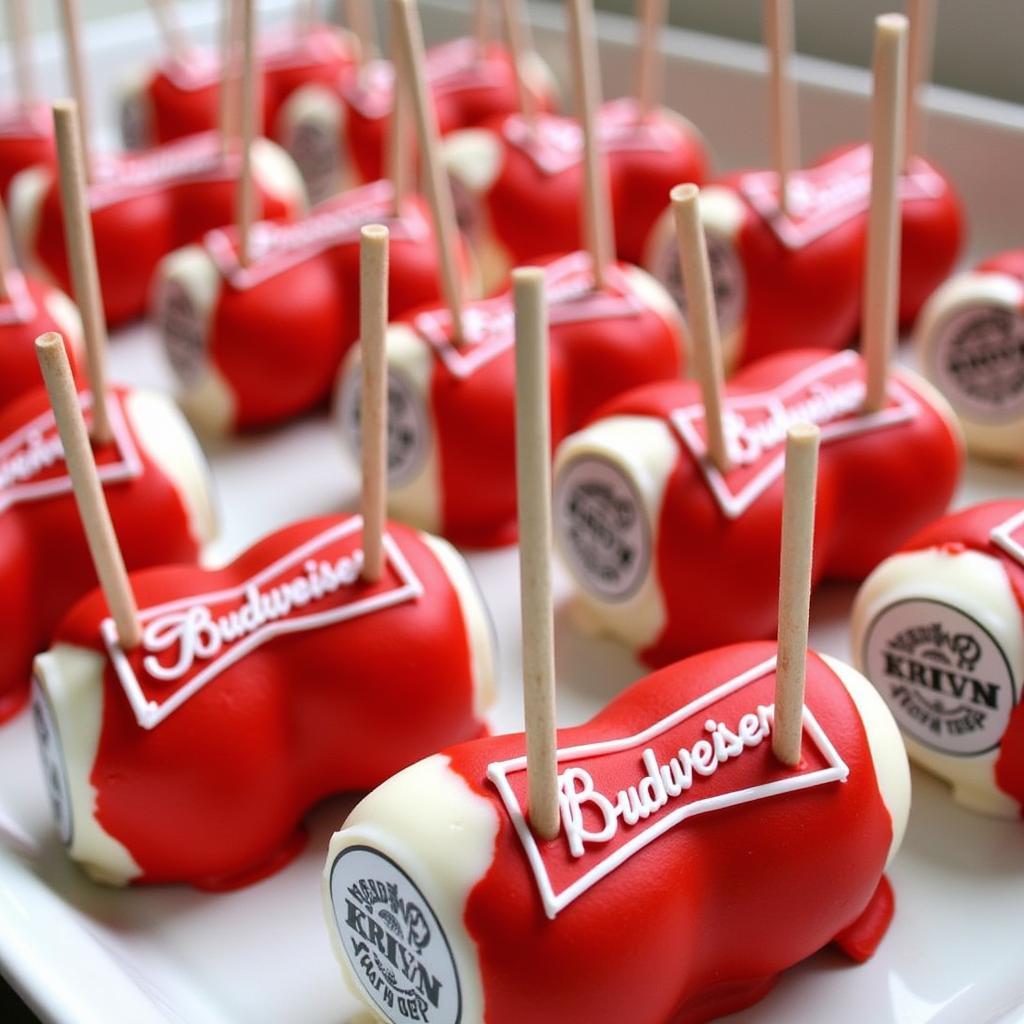 Budweiser Cake Pops