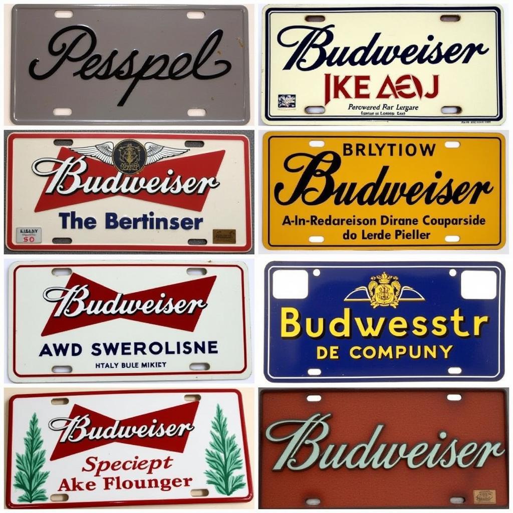 Different Types of Budweiser License Plates