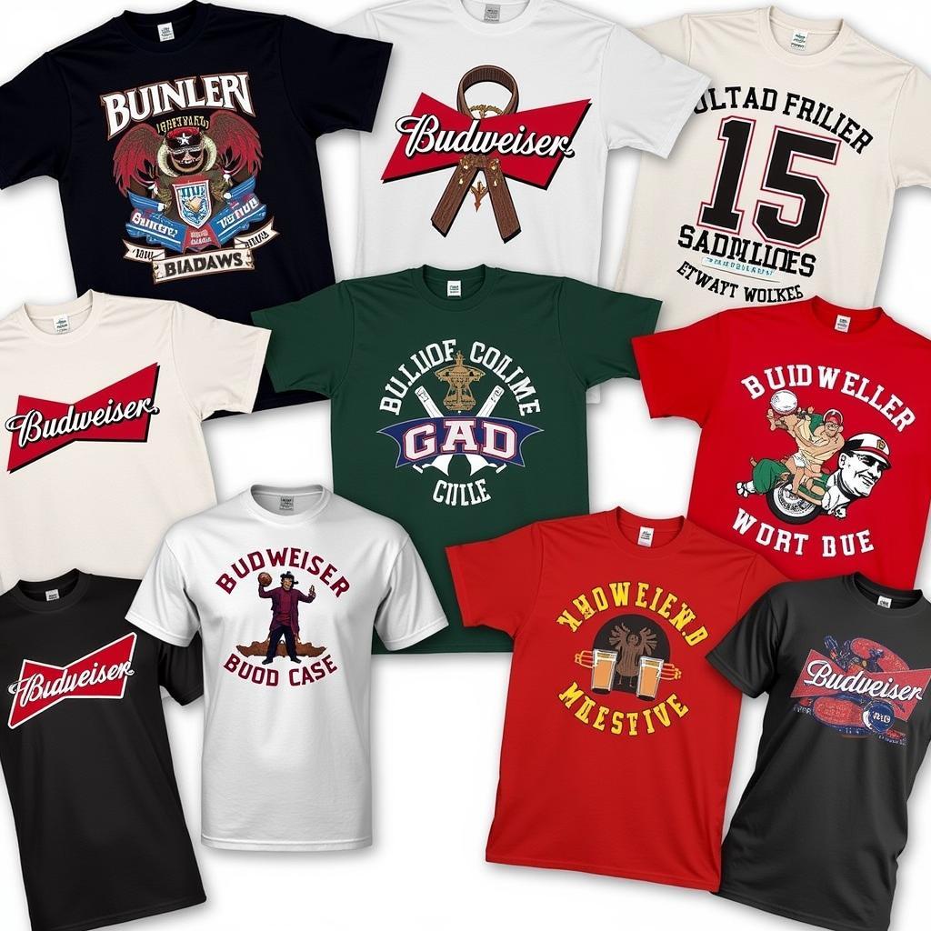 Different Styles of Budweiser Vintage Tees