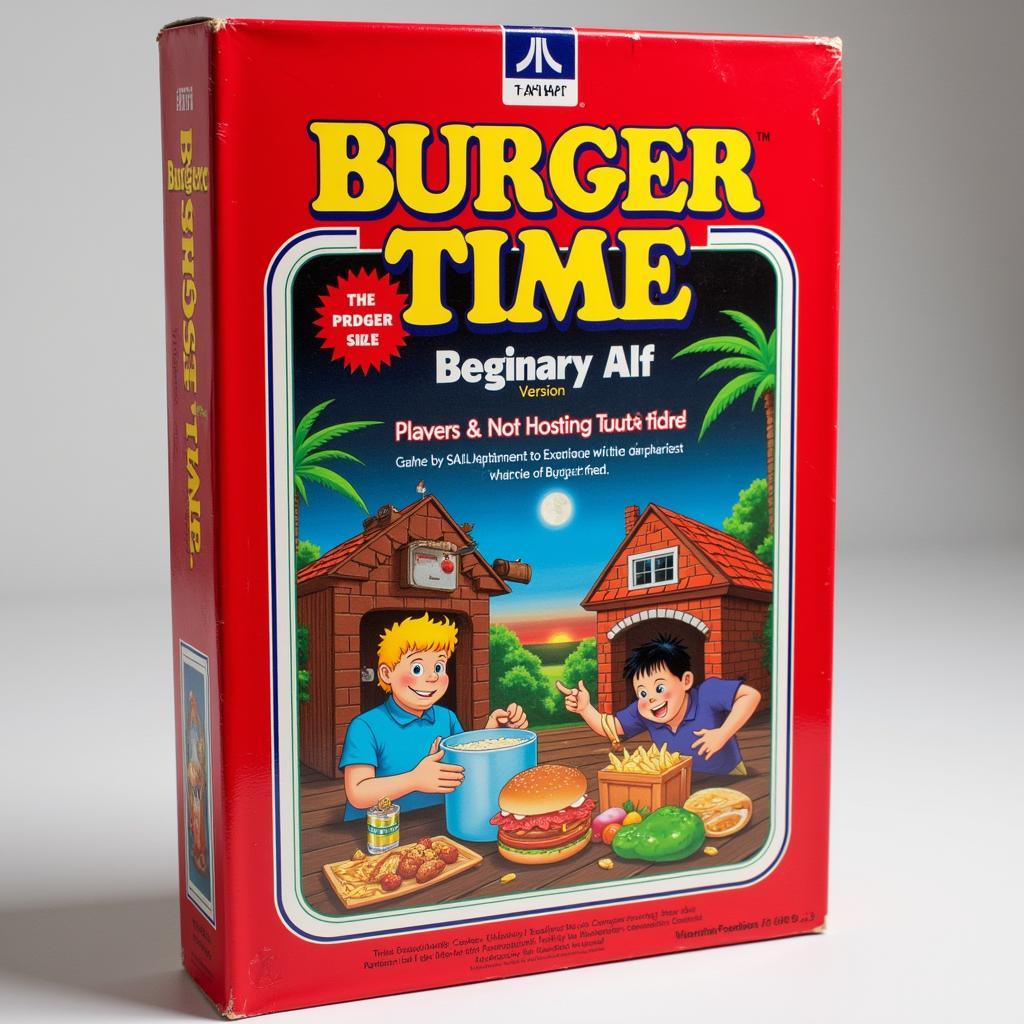 BurgerTime Atari 2600 Game Box