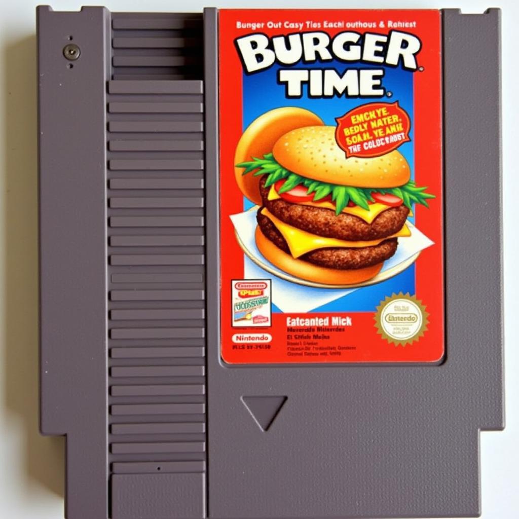 BurgerTime Nintendo NES Cartridge