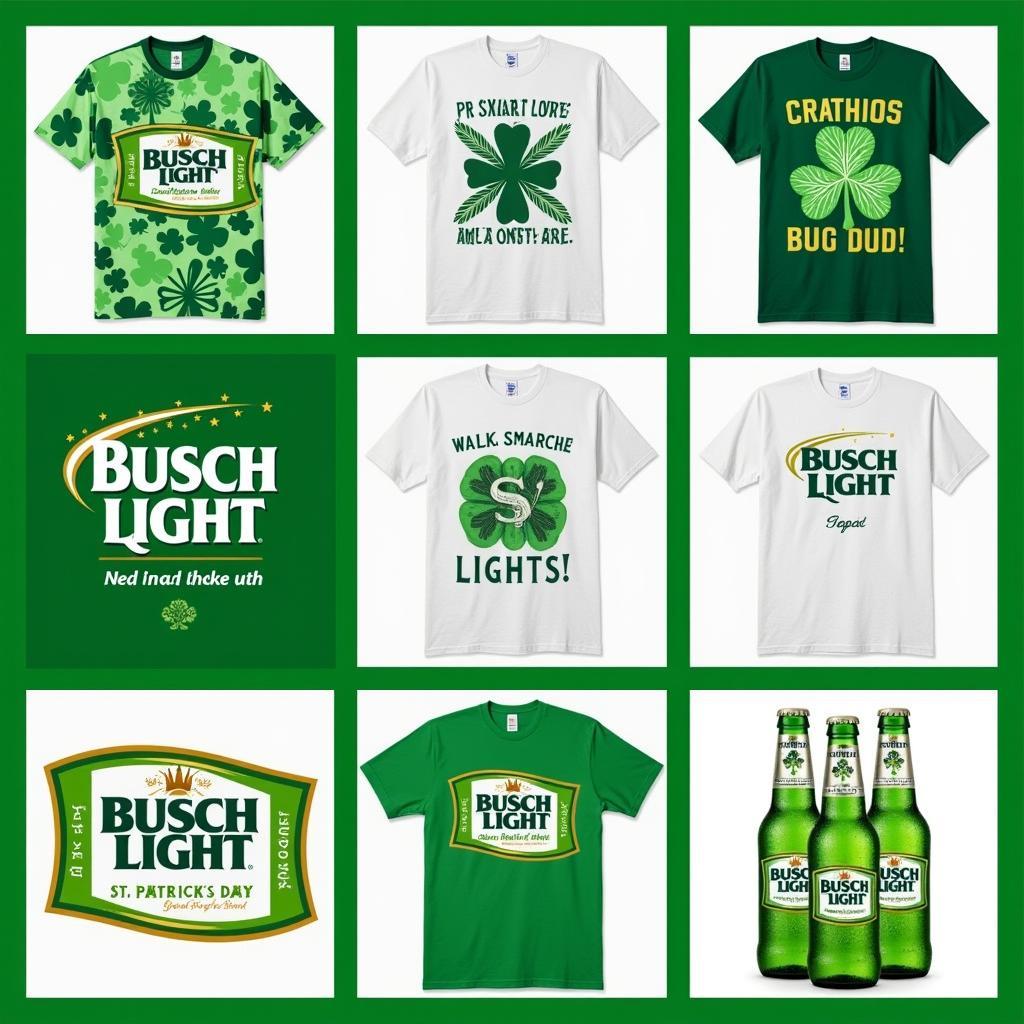 St. Patrick's Day Busch Light Shirt Designs