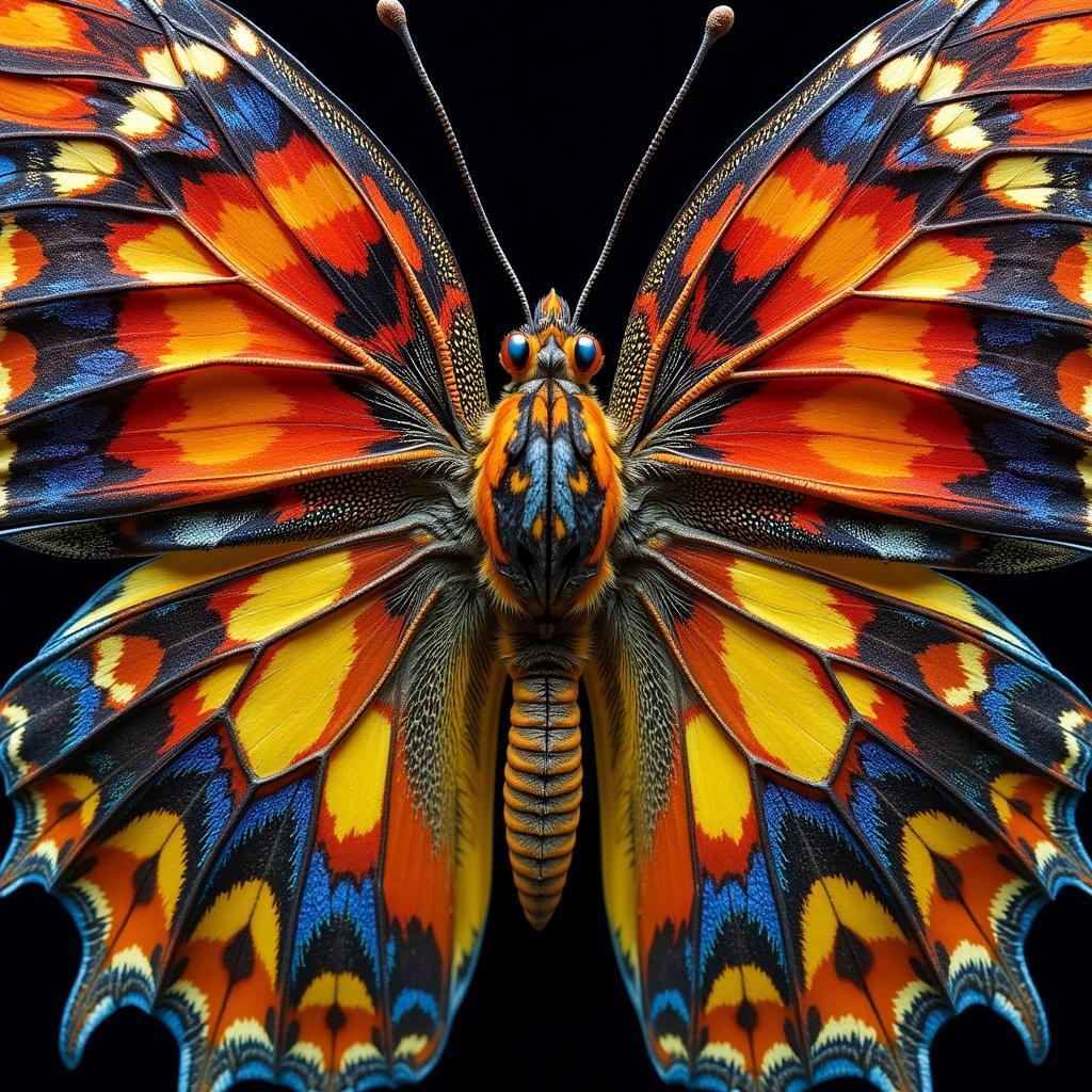 Vibrant Butterfly Costume Wings