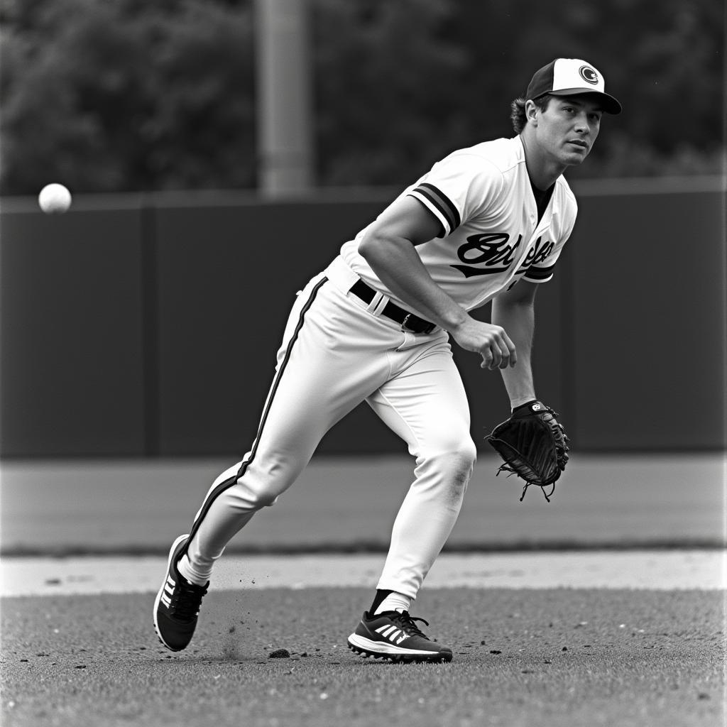 Cal Ripken Jr. playing professional baseball