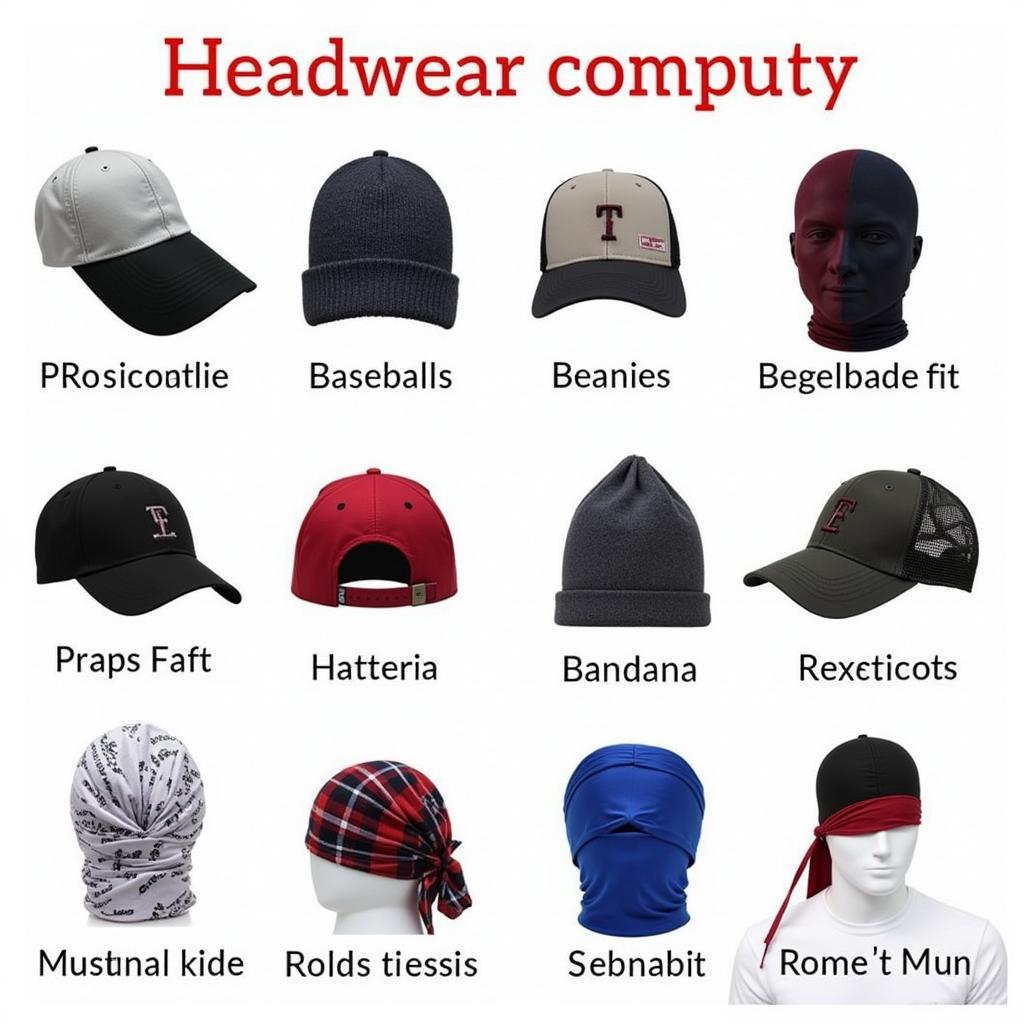 Different types of cancer headwear for men