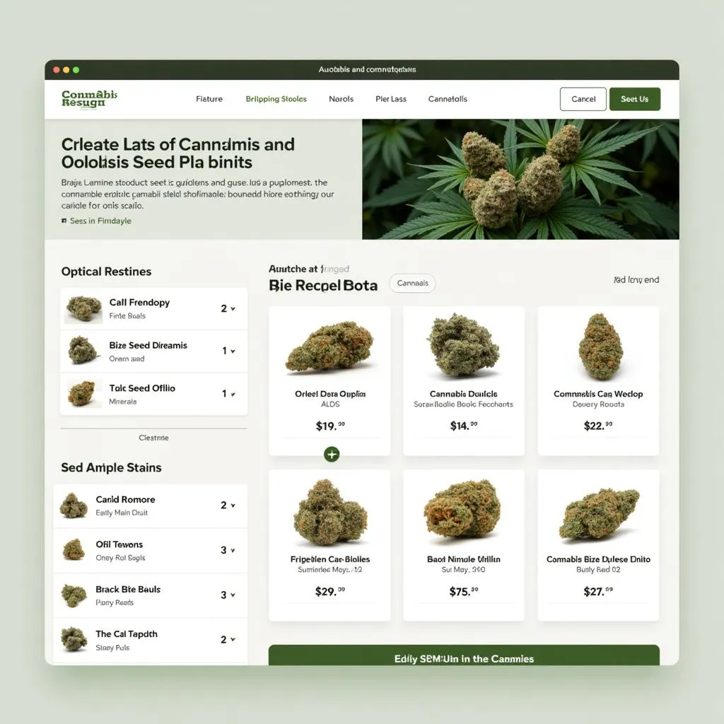 Online Cannabis Seed Auction Platform