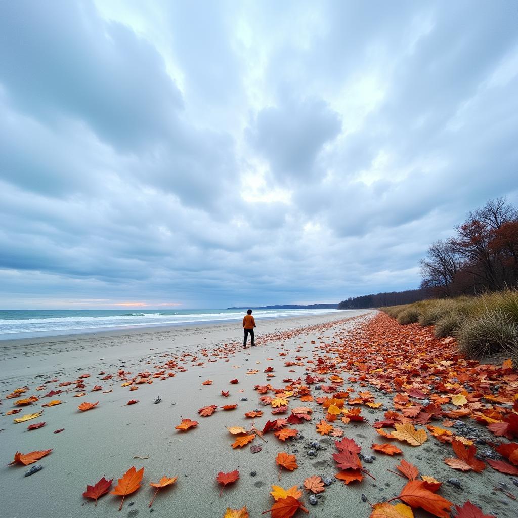 Cape Cod beach in the off-season