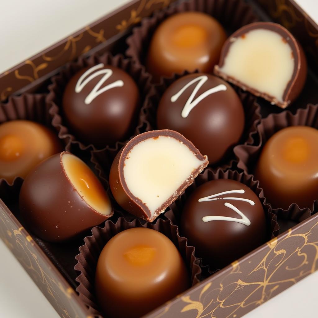 Assortment of Caramel Filled Chocolates