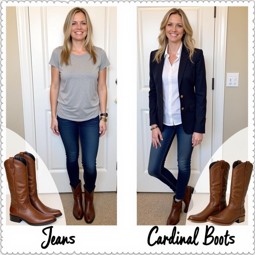 Cardinal Boots Styled for Casual and Formal Occasions