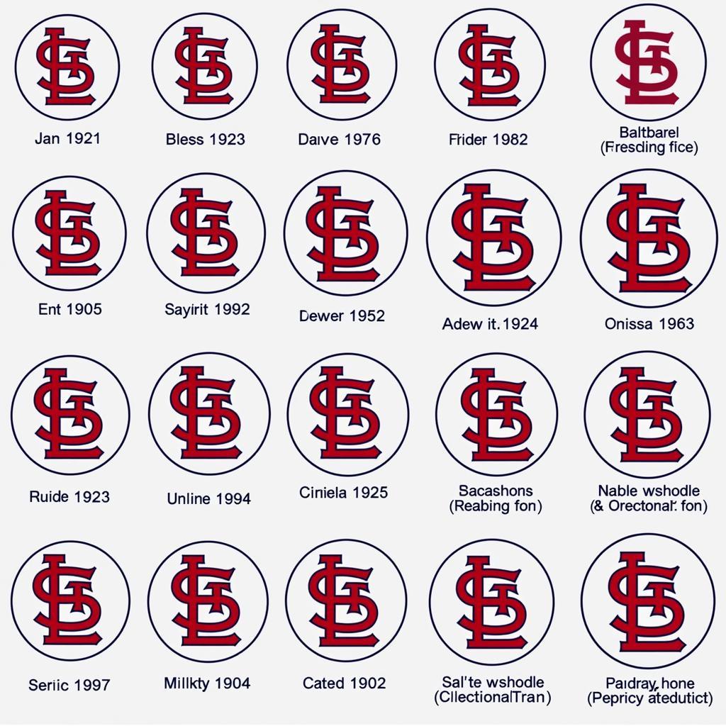 Evolution of the Cardinals Circle Logo