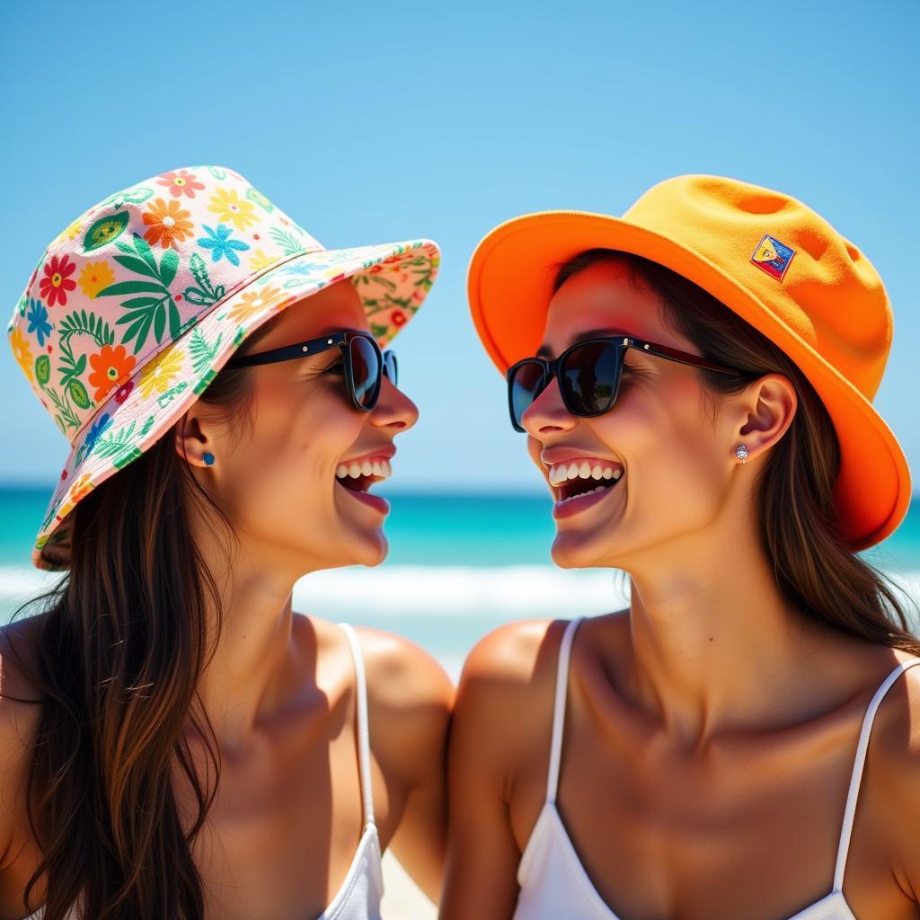 Caribbean Bucket Hats on the Beach