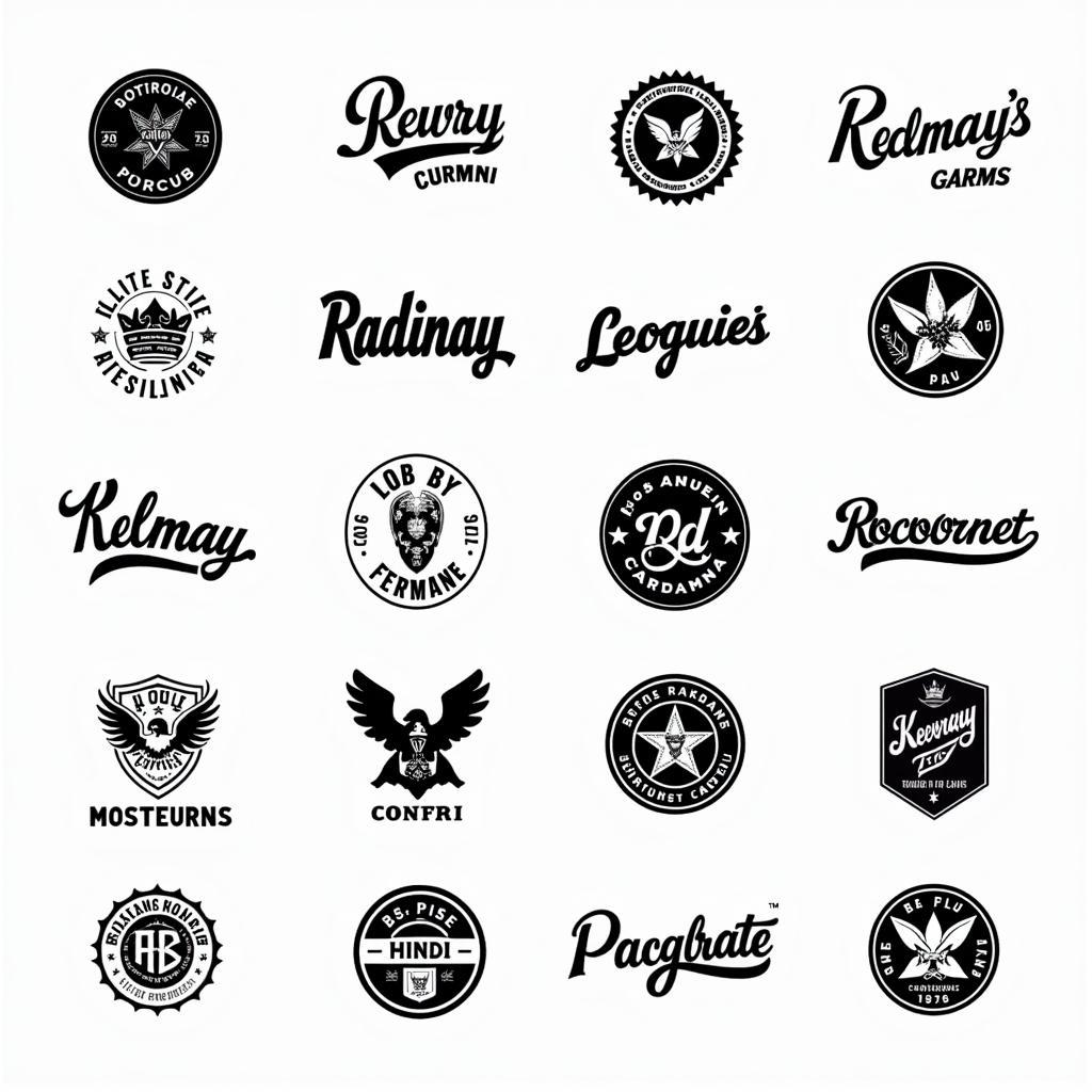 Casquette logo examples showcasing different styles and branding approaches