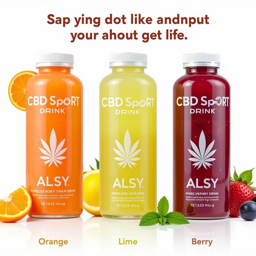 Different flavors of CBD Sport Drinks