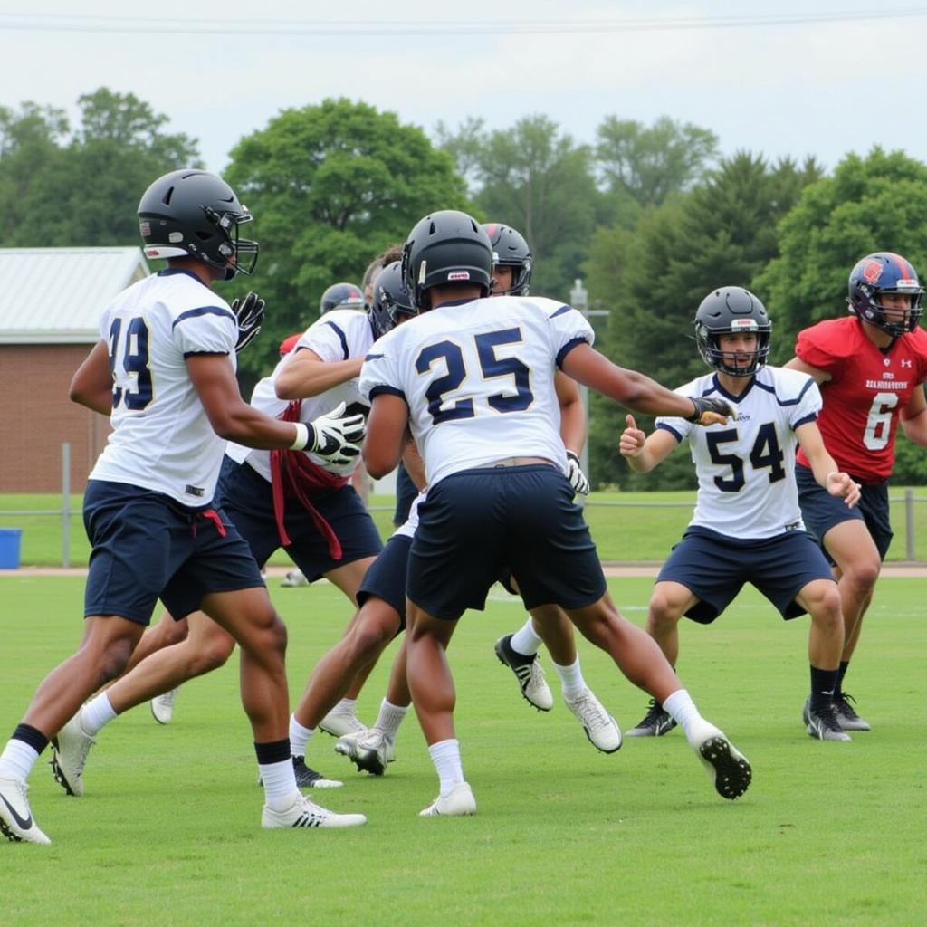 CCHS Football Team Practices for the 2023 Season