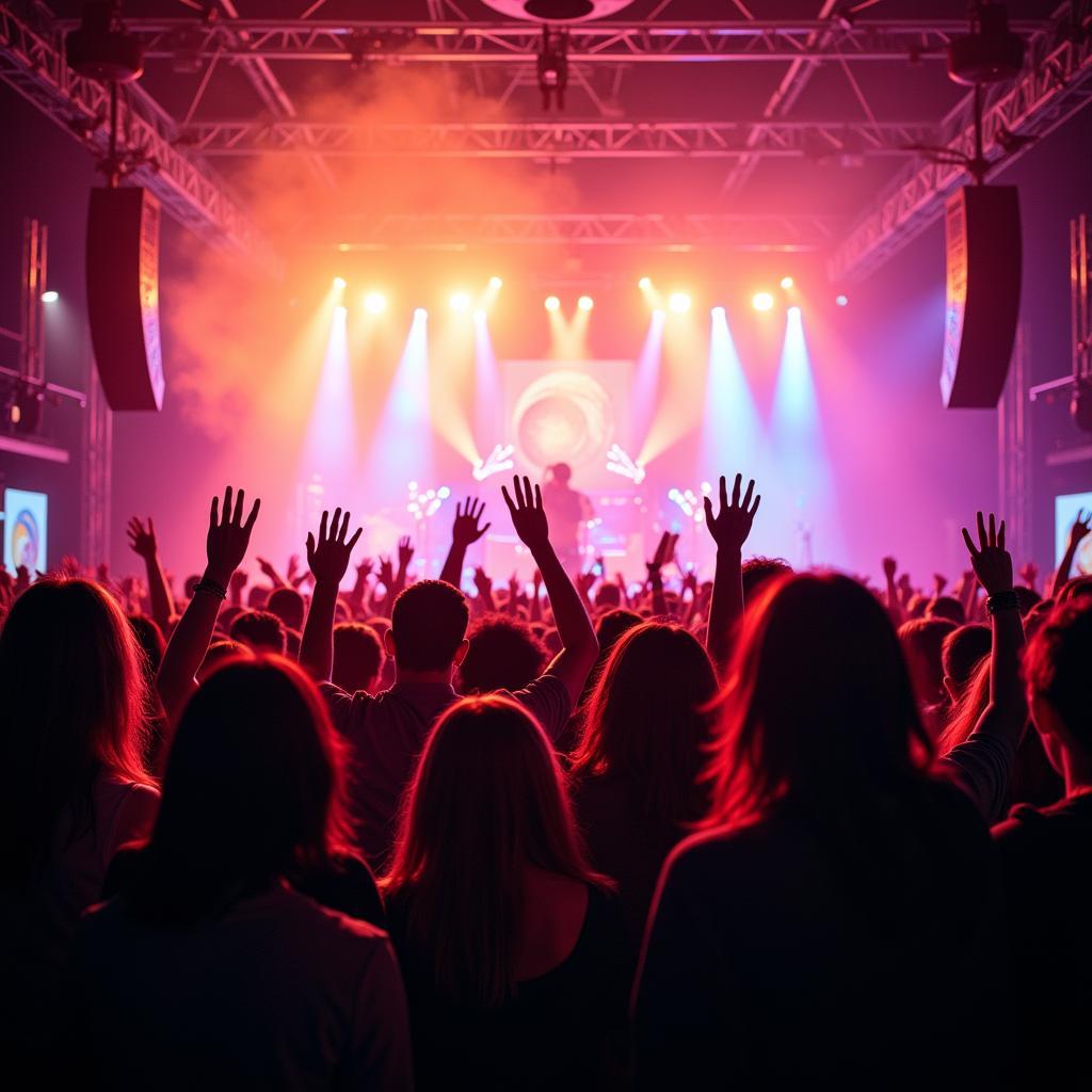 People Celebrating Together at a Concert