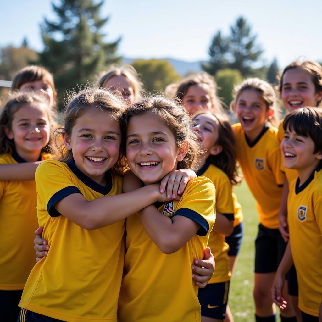 Celebrating victory at a soccer tournament in Lake Elsinore