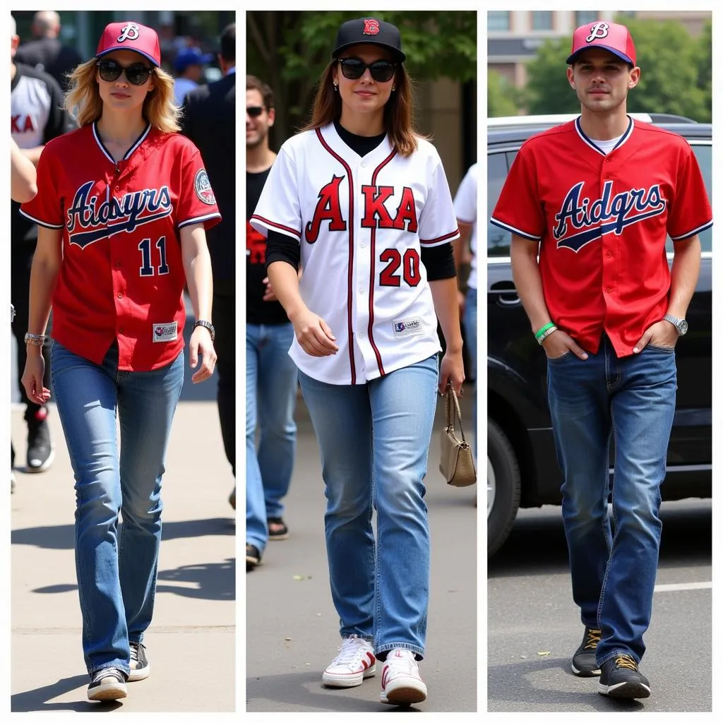 Celebrities Sporting AKA Baseball Jerseys