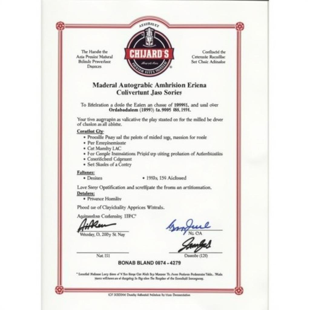 Certificate of Authenticity from a reputable third-party authenticator for a Mark McGwire autographed jersey