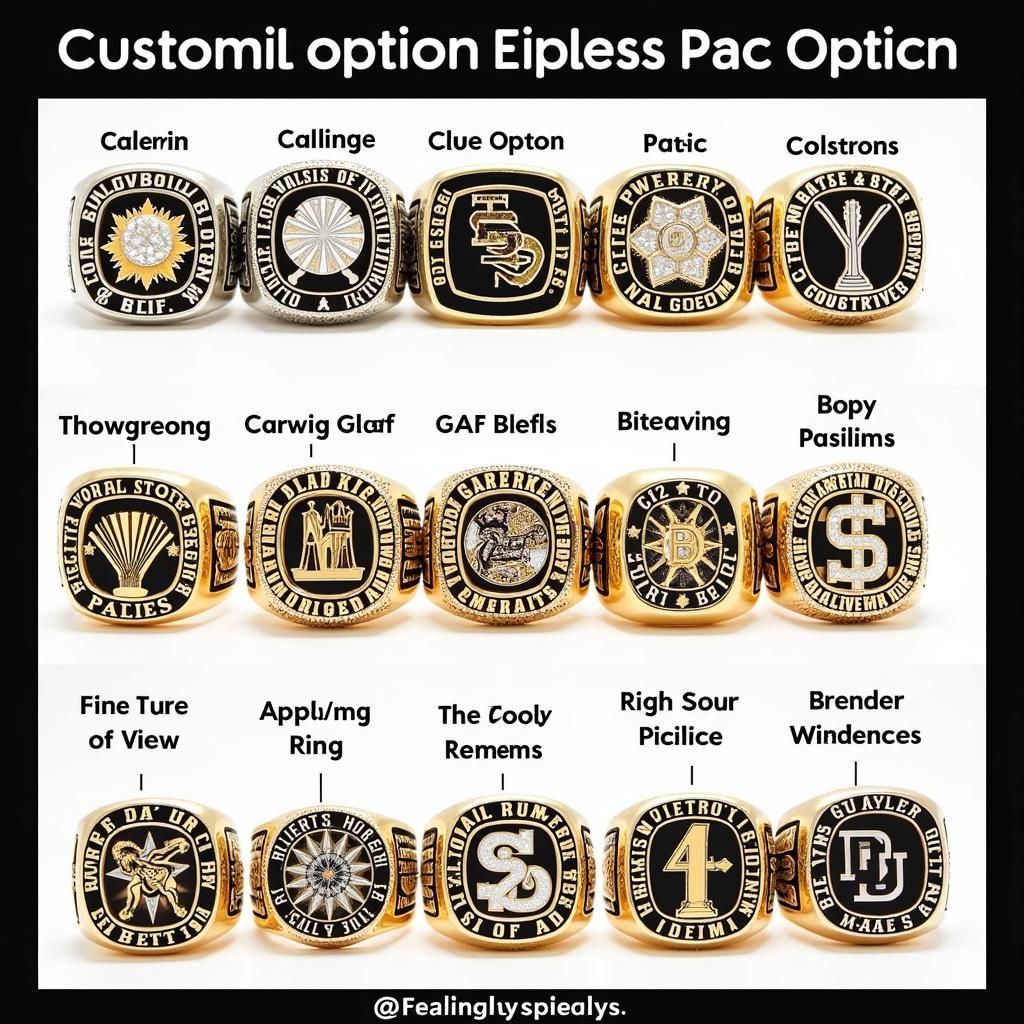 Championship Ring Customization Options