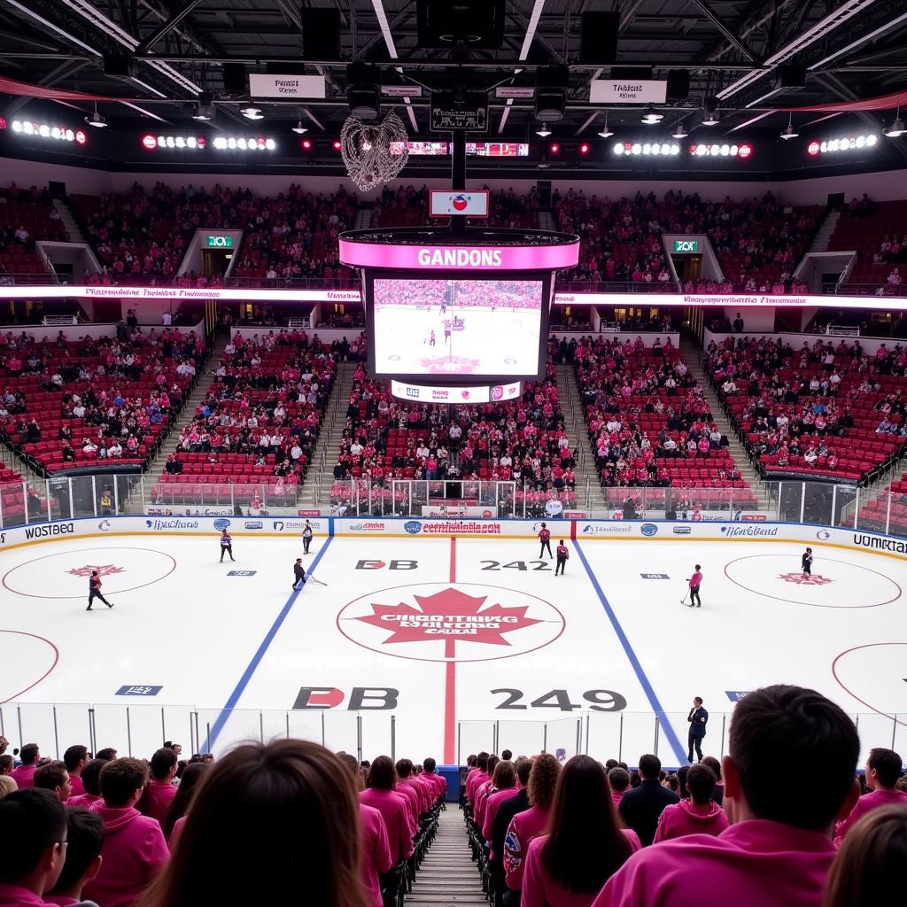 Cherry Blossom Hockey Tournament arena packed with fans