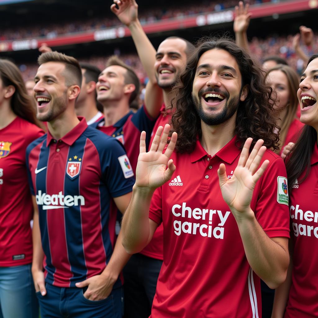 Cherry Garcia Shirt Worn by Football Fans