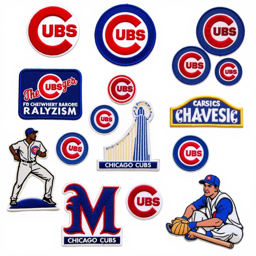 Chicago Cubs Embroidered Patch Variety