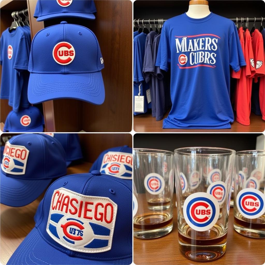 Chicago Cubs Makers Mark Merchandise Display