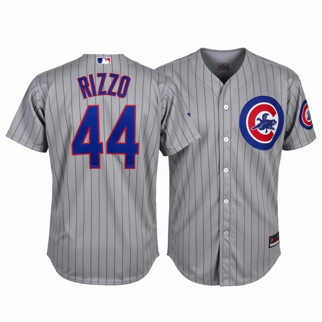 Chicago Cubs Rizzo Road Gray Jersey