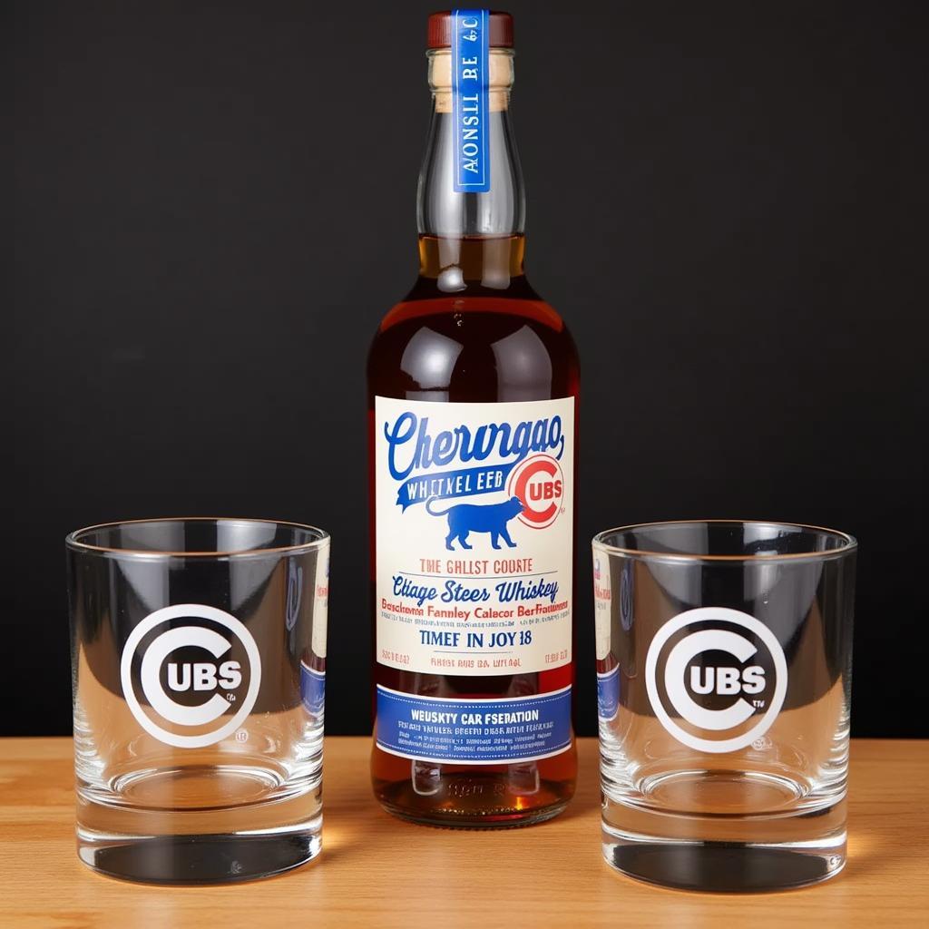 Chicago Cubs Whiskey Gift Set