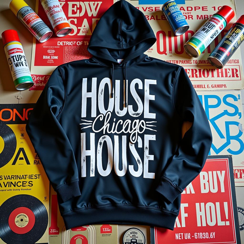 Key design elements of the Chicago house music jacket.