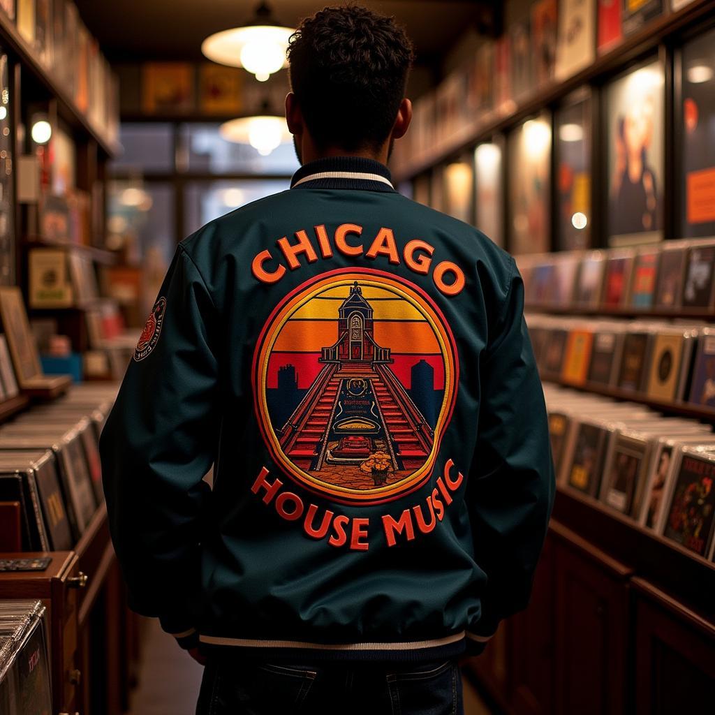 Chicago house music jacket showcasing its historical roots.