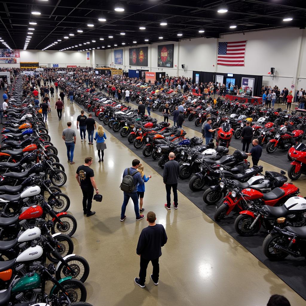 Crowds at the Chicago Motorcycle Show