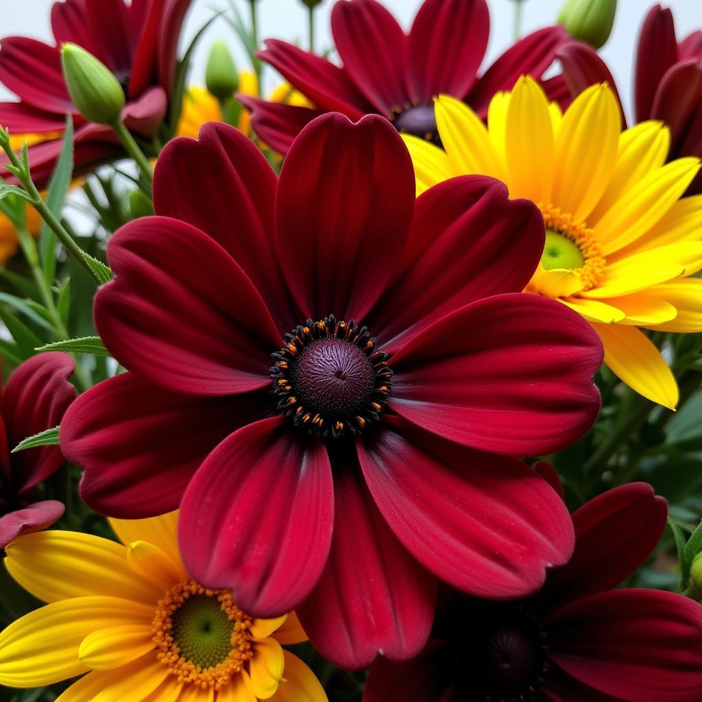 Chocolate Cherry Sunflower Arrangement