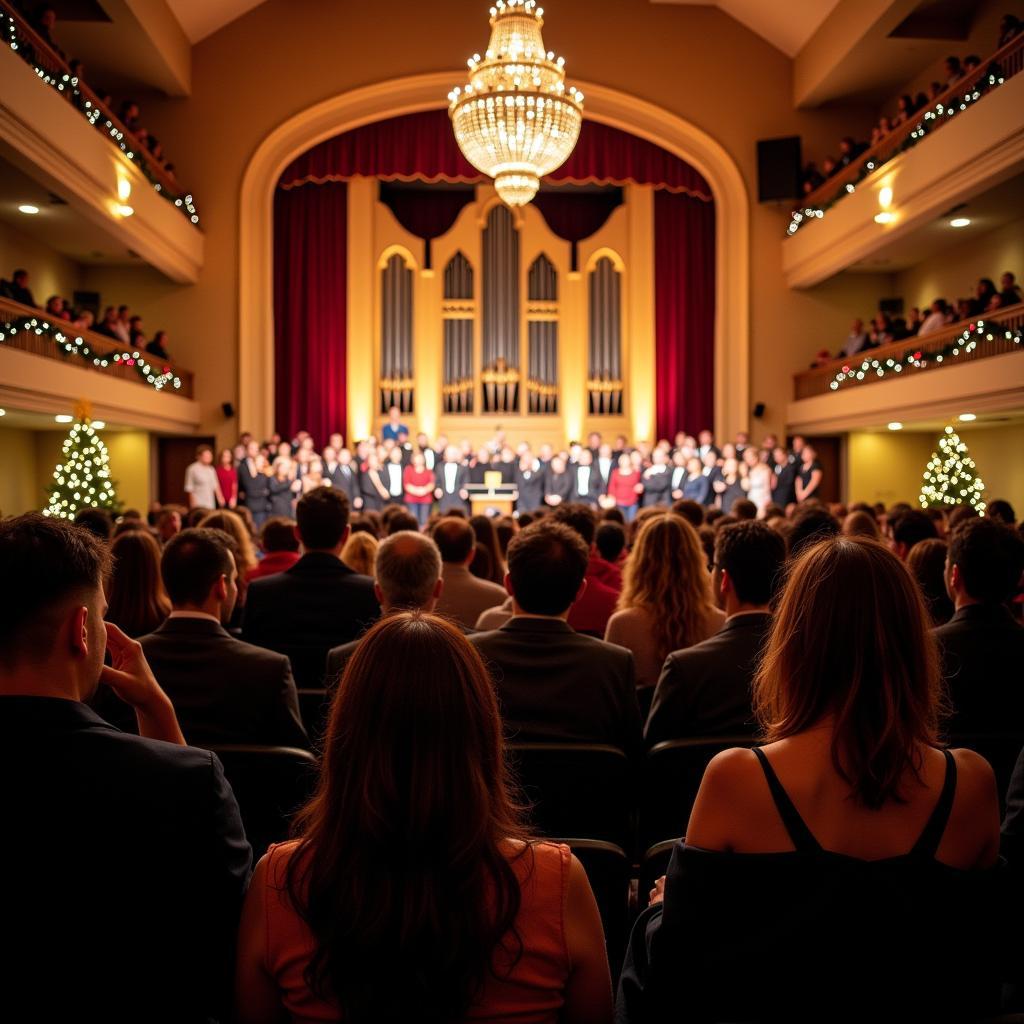 Audience Enjoying Christmas Concert in San Diego