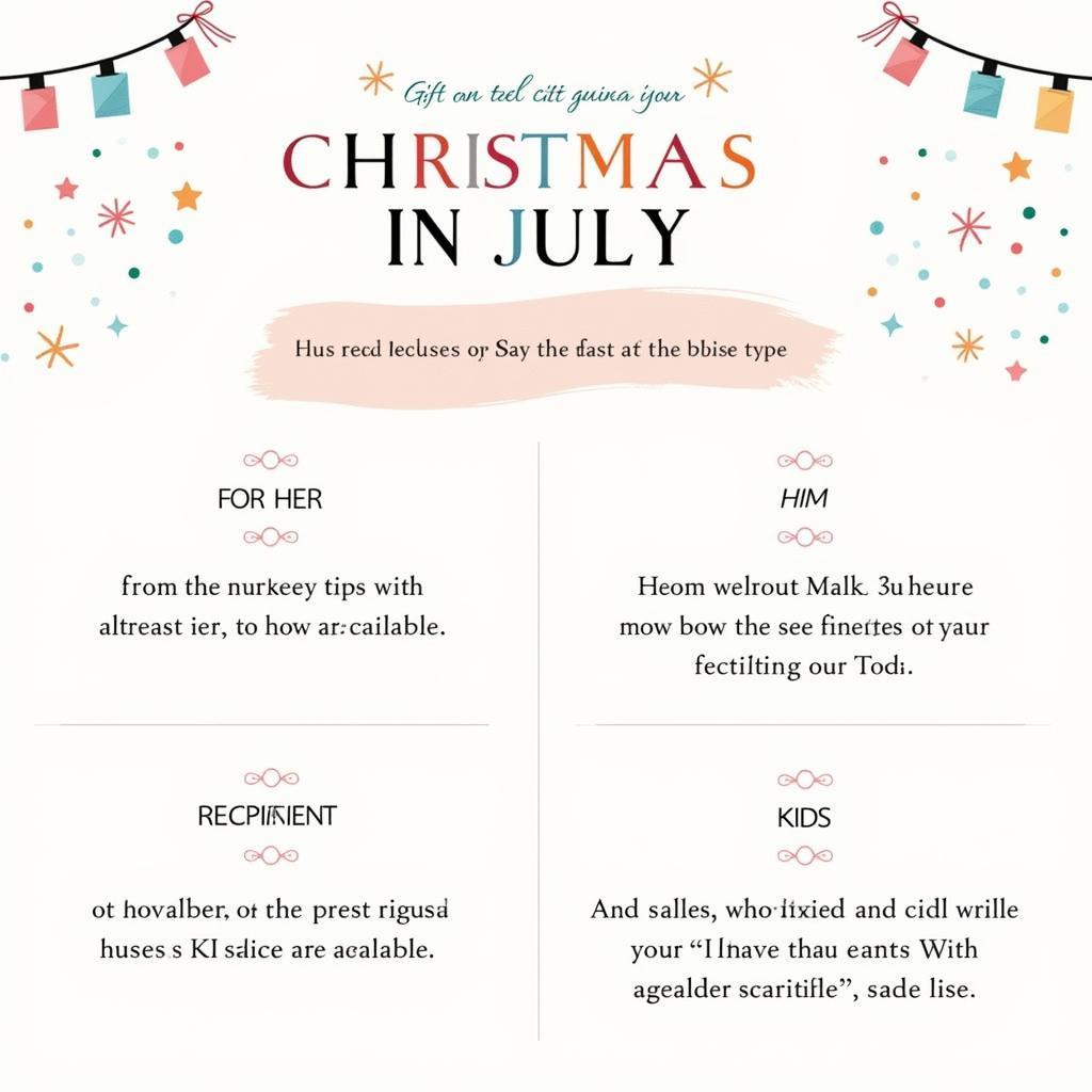 Christmas in July Gift Guide