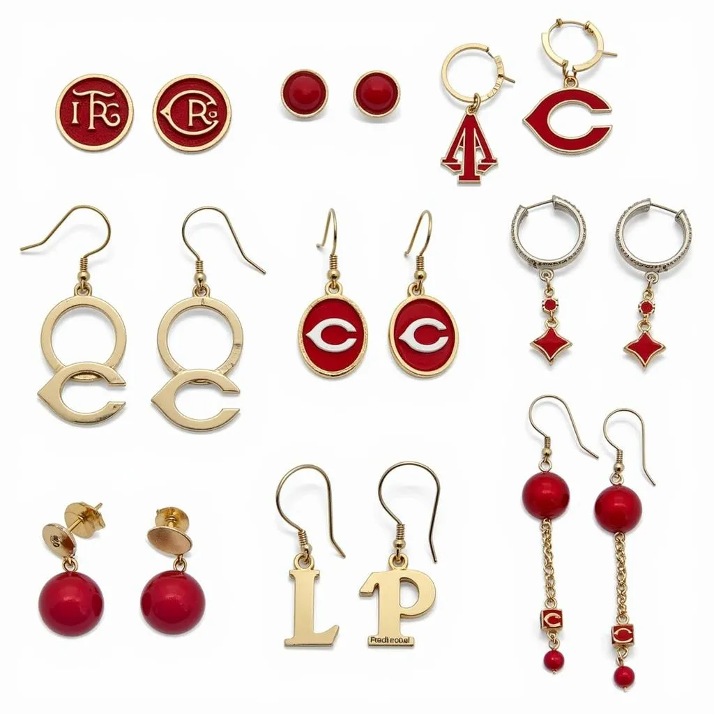 Variety of Cincinnati Reds Earrings