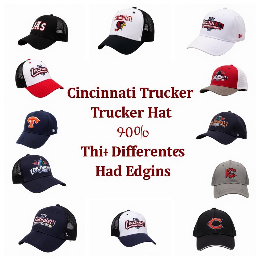 Various Cincinnati Trucker Hat Styles