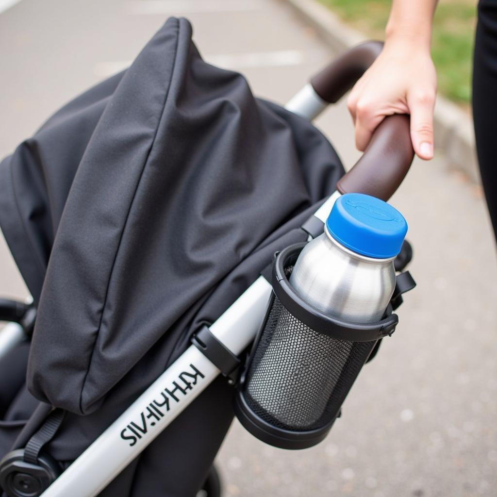 City Select Stroller Cup Holder in Action